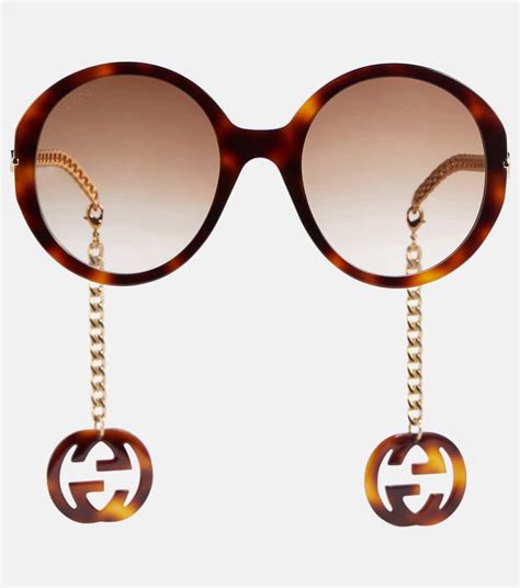 gucci round sunglasses with letters|gucci sunglasses for round face.